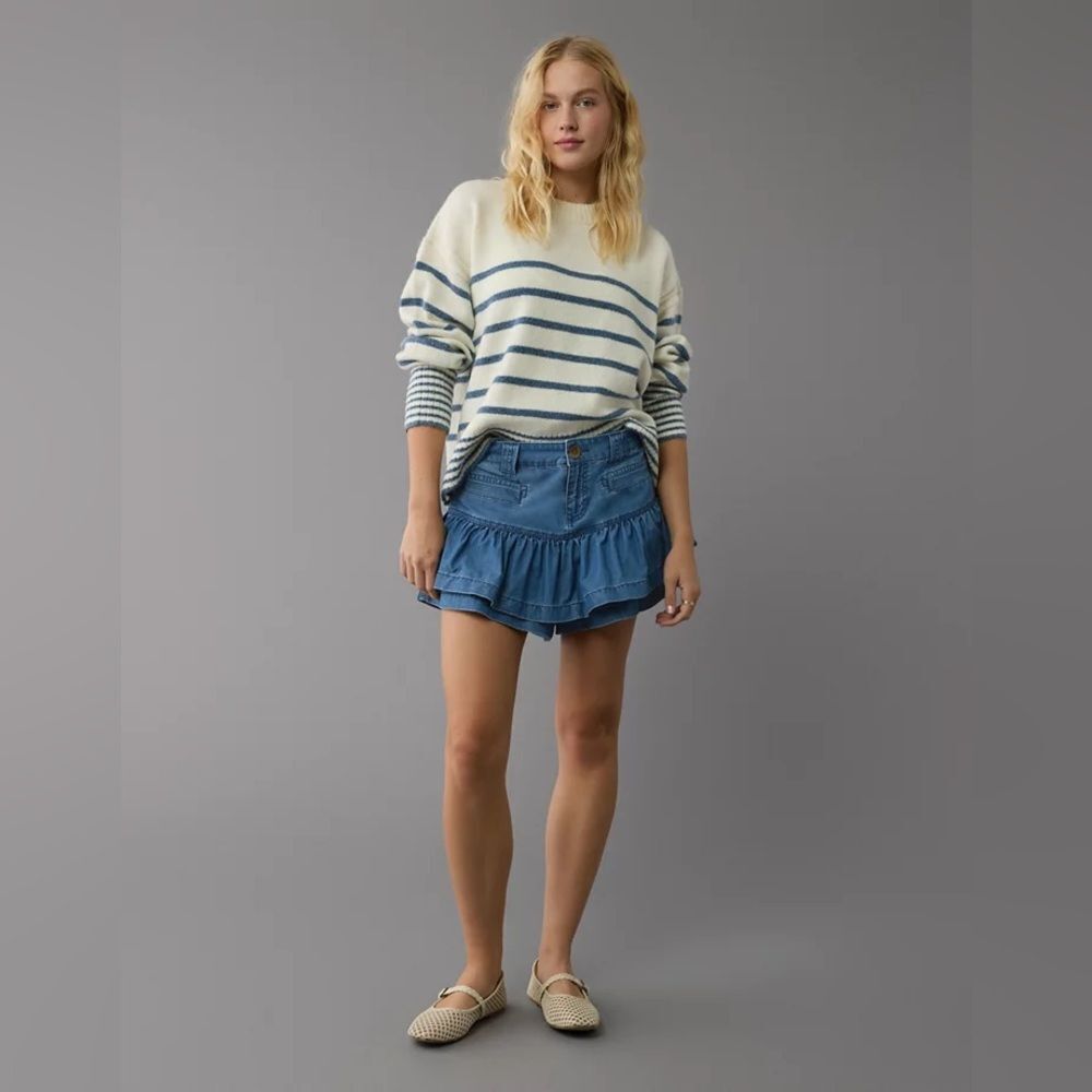 American Eagle Stretch Mini Ruffle Skort